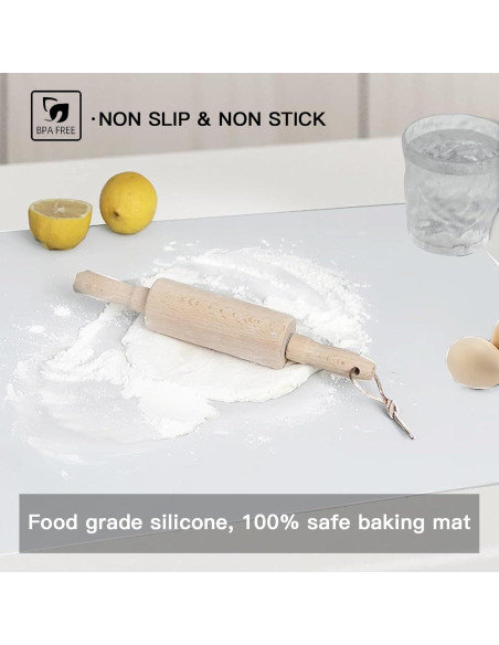 Alfombrilla de Silicona Ultibe 120x60cm Antideslizante Gris Beige