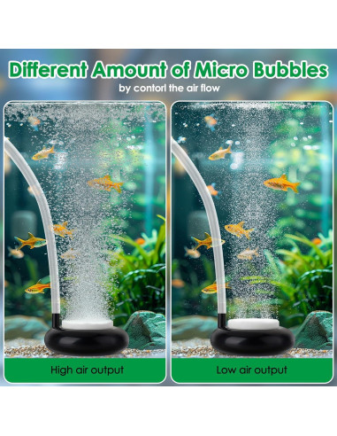 Piedra de Aire para Acuario Hygger 5.08 cm, Burbujeador Nano