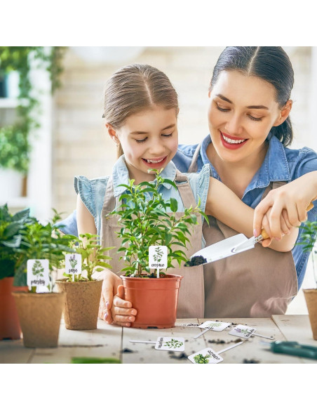 Etiquetas de Plantas Acrílico Whaline 24 Pcs 12 Diseños