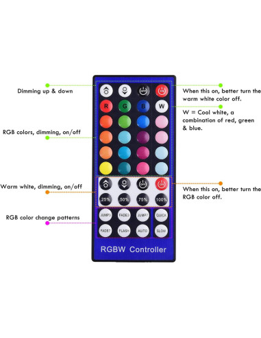 Kit de Luz LED RGBWW Lvyinyin 8 Pucks Regulables 120V