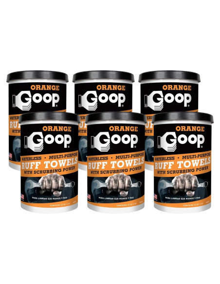 Toallas de Limpieza GOOP Ruff 25.4x30.5 cm Paquete de 6