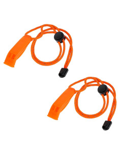 Silbatos de Emergencia Molain 6pcs con Cordón Reflectante