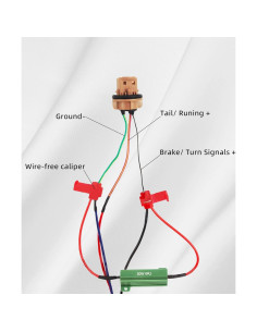 Kit 4 Resistores de Carga LED 50W 6 Ohm Reswish para Señal 2