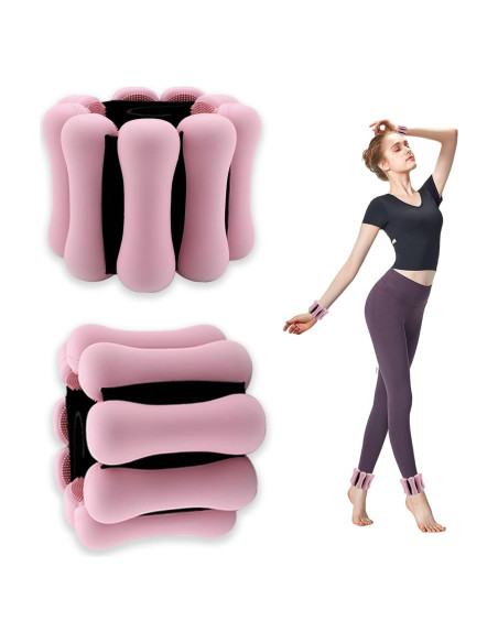 Pesas de Tobillo Ajustables Yurugoing 0.91 kg Rosa