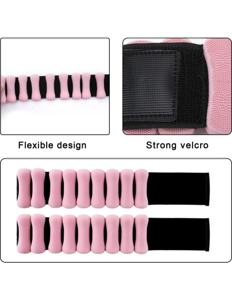 Pesas de Tobillo Ajustables Yurugoing 0.91 kg Rosa