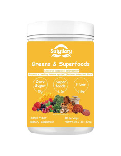 Polvo de Superalimentos Verdes Suiyilary 270g Mango Sin Azúcar