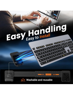 Soporte Elevador de Teclado HONKID Ajustable Ergonómico Azul 2