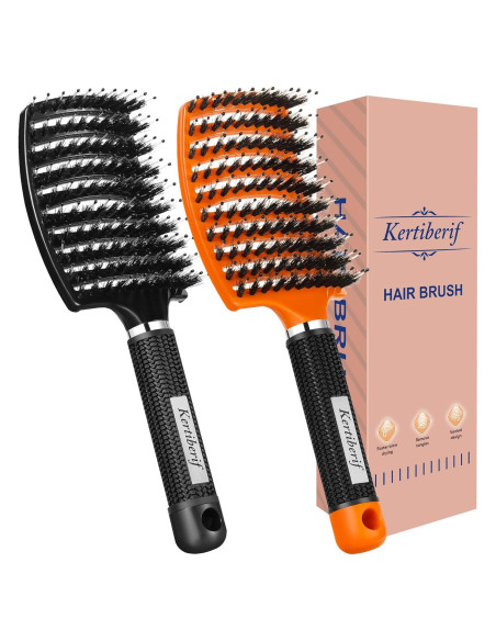 Juego de Cepillos Desenredantes Kertiberif - Cerdas de Jabalí