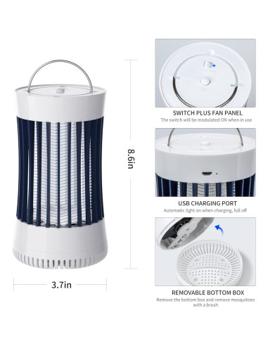 Trampa de Insectos Eléctrica Lulu Home 2 Paquetes 1500V