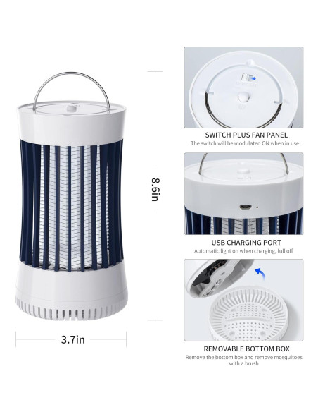 Trampa de Insectos Eléctrica Lulu Home 2 Paquetes 1500V