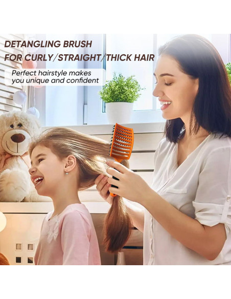 Juego de Cepillos Desenredantes Kertiberif - Cerdas de Jabalí