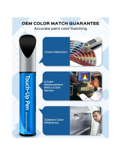 Kit de pintura de retoque metálico negro ágata RSACET 12.1ml 2