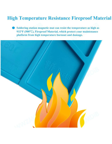 Alfombrilla de Trabajo de Silicona WWZMDiB S-130 30x20cm