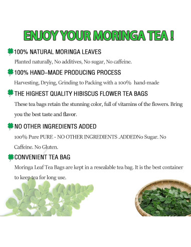 Té de Moringa Premium XICOFISS 120 Bolsitas 100% Natural