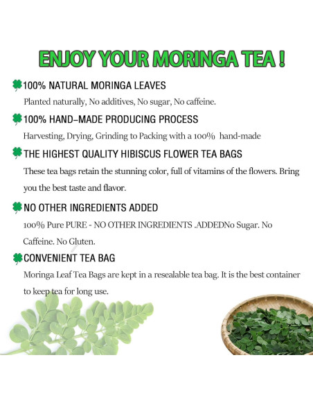 Té de Moringa Premium XICOFISS 120 Bolsitas 100% Natural
