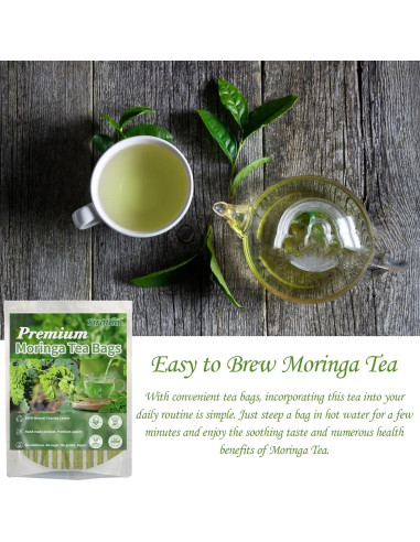 Té de Moringa Premium XICOFISS 120 Bolsitas 100% Natural