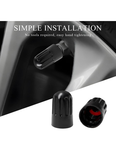 15 Tapones de Válvula de Neumático Gasedin - Ajuste Universal