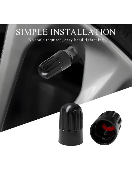 15 Tapones de Válvula de Neumático Gasedin - Ajuste Universal