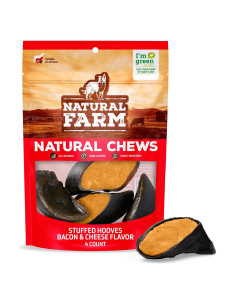 Pezuñas de tocino y queso Natural Farm - Paquete de 4