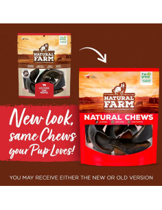 Pezuñas de tocino y queso Natural Farm - Paquete de 4 2