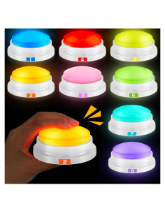 Zumbadores de Respuesta Grabables Xuhal - 8 Pcs Color Macaron