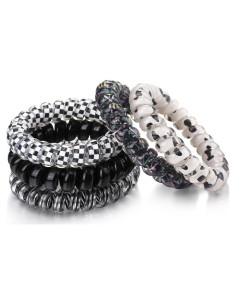 5 Lazos de Plástico Espiral Sin Daño Wingoden - Negro