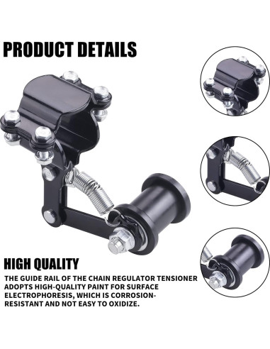 Guía de tensores de cadena motocicleta CNCMOTOK universal 3 ruedas
