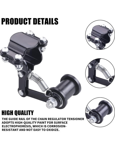 Guía de tensores de cadena motocicleta CNCMOTOK universal 3 ruedas