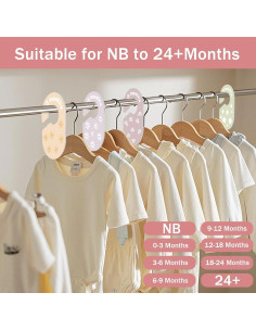 Divisores de Armario para Bebés Hepertise - 8 Piezas Organizador 2