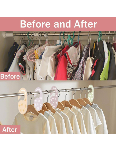 Divisores de Armario para Bebés Hepertise - 8 Piezas Organizador