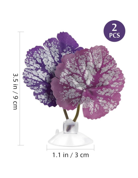 Hamaca para Betta Balacoo 2 Pcs Hoja Acuática con Ventosa