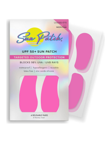 Parche Solar Reutilizable Do Good Be Good Rosa UV 50 - 4 Pares