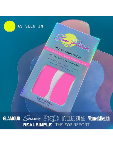 Parche Solar Reutilizable Do Good Be Good Rosa UV 50 - 4 Pares