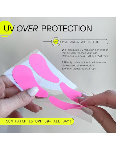 Parche Solar Reutilizable Do Good Be Good Rosa UV 50 - 4 Pares