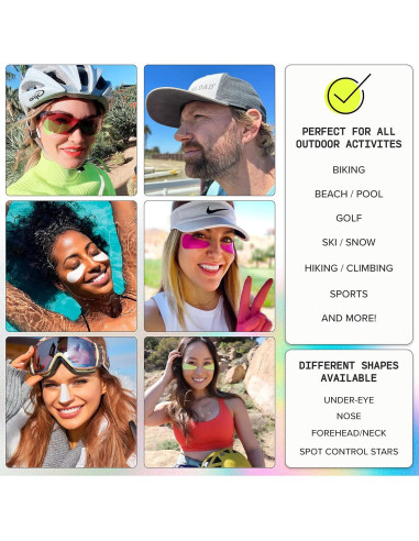 Parche Solar Reutilizable Do Good Be Good Rosa UV 50 - 4 Pares