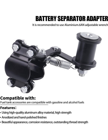 Guía de tensores de cadena motocicleta CNCMOTOK universal 3 ruedas