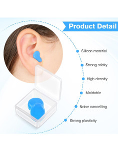 Tapones para Oídos Frienda 21 Pares Silicona Reutilizables 32dB 2