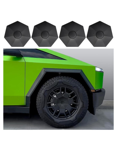 4 Tapas de Centro de Rueda YICERCARE para Tesla Cybertruck 2024