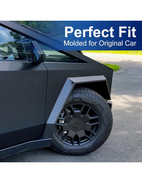 4 Tapas de Centro de Rueda YICERCARE para Tesla Cybertruck 2024