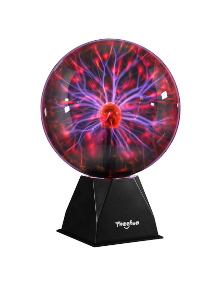 Esfera de Plasma Theefun 20 cm Luz Táctil y Sonido Decorativa