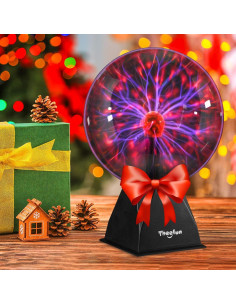 Esfera de Plasma Theefun 20 cm Luz Táctil y Sonido Decorativa 2