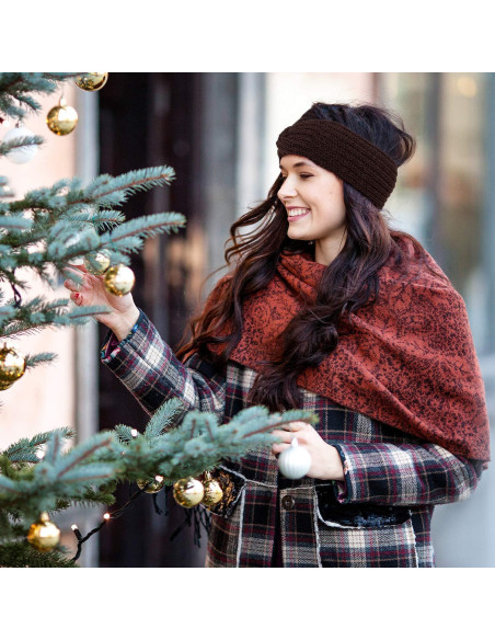 Diademas de Invierno Whaline 5 Piezas con Perlas y Punto