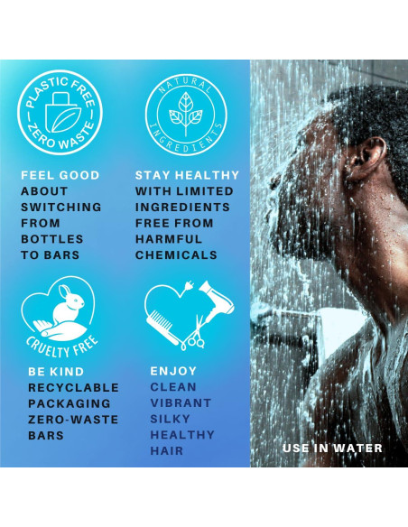 Barras de Champú Sólido Spiraleaf x2 - Sin Fragancia, 181g