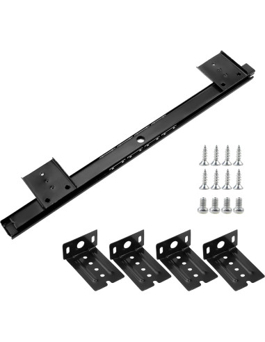 Bandeja deslizante para teclado KUMGROT 14" negra acero