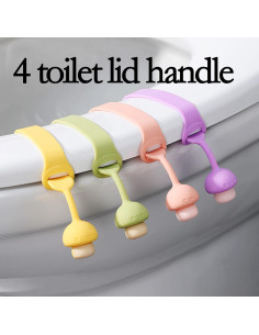 Elevadores de Tapa de Inodoro Silicona SZLYTYUN 24cm 4 Colores 2