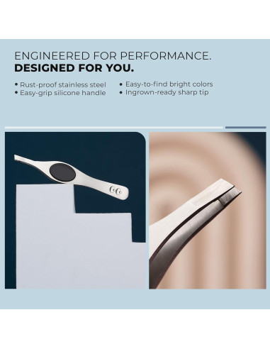 Pinzas de Cejas de Precisión Closet de Coco - Acero Inoxidable