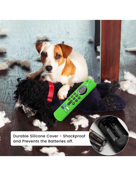 3 Fundas Brillantes Silicona para Control Remoto Lenovo FireTV