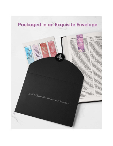 8 Marcadores Magnéticos Morjor - Versículos Bíblicos Ánimo y Fuerza 2