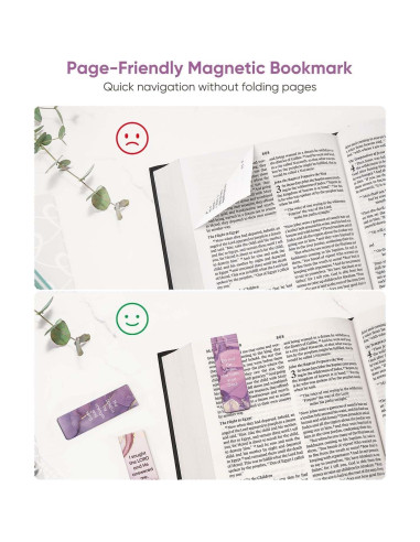 8 Marcadores Magnéticos Morjor - Versículos Bíblicos Ánimo y Fuerza 2