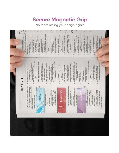 8 Marcadores Magnéticos Morjor - Versículos Bíblicos Ánimo y Fuerza 2